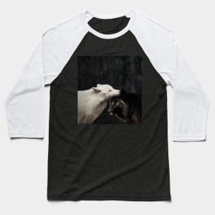 Yin and Yang (Wolves Edition) Baseball T-Shirt